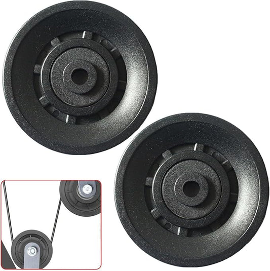 2 Pack Fitness Equipment Pulley Universal Bearing System Gym Workout Wheel Nylon Bearing Cable Fitness Part Exercise Accessories for Cable Machine Gym Equipment Part Garage Door