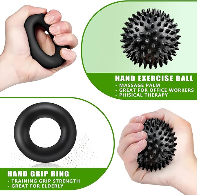 Hand Grip Strengthener,Grip Strength Trainer,22-132 Lbs Adjustable Resistance Forearm Exerciser Workout for Rehabilitation Athletes Climbers Musicians