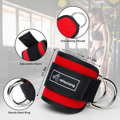 Barbell Pad Set for Squat Hip thrust pad, Fits Standard Olympic Bars and Smith Machine, Lifting Straps Ankle Strap For Cable Machine Squat Pad Safety Straps and Carry Bag, gym accessories for