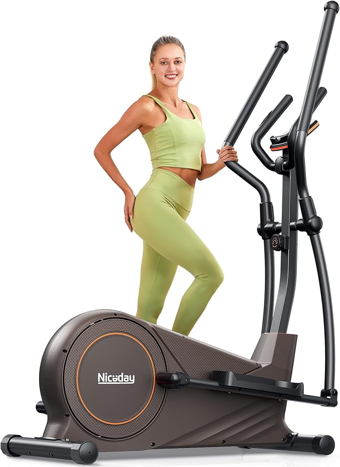 Niceday Elliptical Machine 15.5IN-18IN Stride, 16 Resistance 400LBS Loading