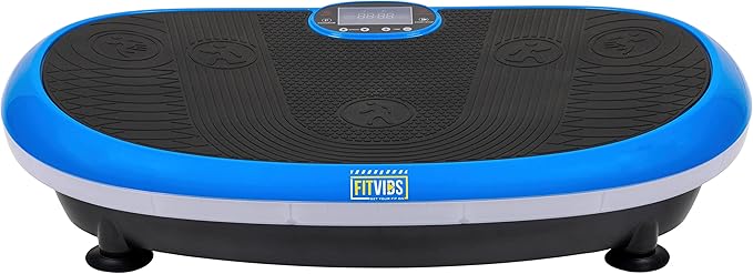 Signature Fitness Vibration Plate Exercise Machine Workout Vibration Fitness Platform with Resistance Loops and Resistance Band, 2D, 3D or 4D