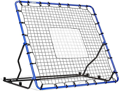 Volleyball Rebounder Net - Adjustable Baseball Rebounder Net with Durable Steel Frame & PE Netting, 4 x 4.5 FT Versatile Soccer Rebounder Net Easy Setup