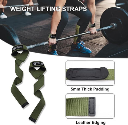 J Bryant Fitness Barbell Pad Kit with Ankle Straps for Cable Machine Resistance Hip Band for Booty Workout and Weight Lifting Straps, Thick Squat Pad with Bag for Hip-Thrusts, Squats, and Bench Press