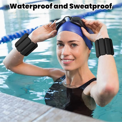 Adjustable Wrist Weights - Set of 2 ((1lb & 2lb)) | Wearable Wrist & Ankle Weights Bracelet for Yoga, Dance, Barre, Pilates, Cardio, Aerobics, Walking