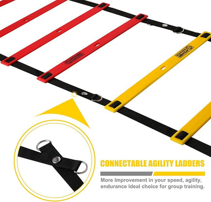 POWER GUIDANCE Agility Ladder (20 Feet) with Cones