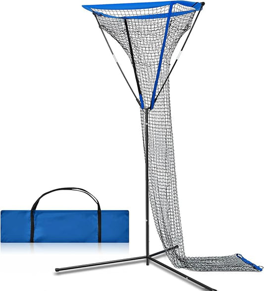 Meooeck 3 x 3 ft Volleyball Setter Trainer Net Volleyball Training Equipment Adjustable Angle, Ideal for Serving, Spiking, Setting, Suitable for Both Indoor and Outdoor Training Sessions