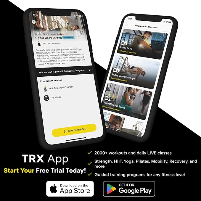 TRX PRO3 Suspension Trainer System, Durable Design for Cross-Training, Weight Training, HIIT Training & Cardio, Includes 3 Anchor Solutions for Indoor & Outdoor Home Gyms