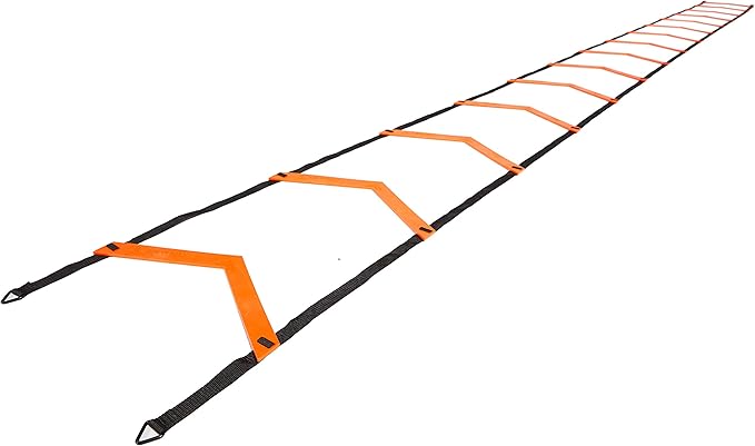 JAWKU Speed and Agility Ladder 21-Foot with 15-Rungs to