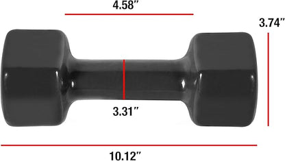 AP Barbell Vinyl Coated Dumbbell | 1-15 LB Single or Pair