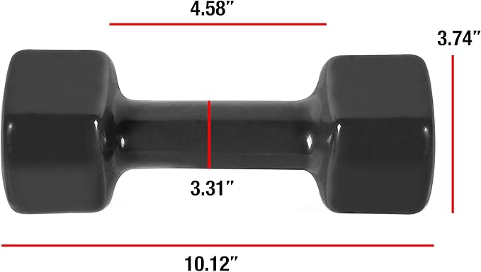 AP Barbell Vinyl Coated Dumbbell 1-15 LB