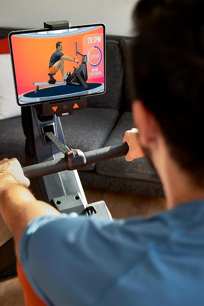 Aviron StrongGo Rowing Machine -Compatible with iPad—Dual Air 100 lbs