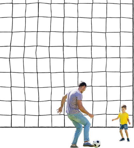 Soccer Backstop Net, Soccer Netting High Impact Sports Practice Barrier Net, Nylon Hitting Netting for Basketball, Hockey and Football