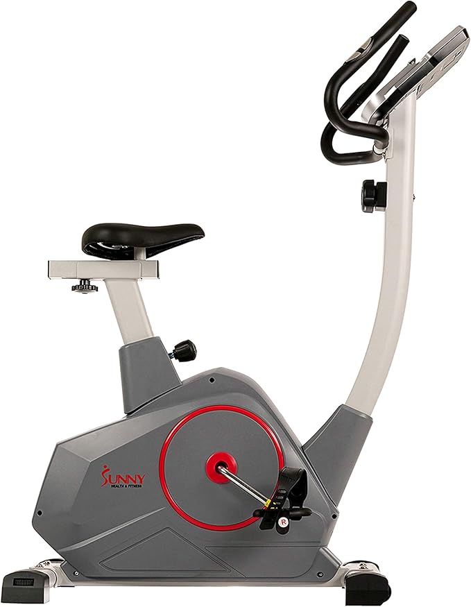 Sunny Health & Fitness Elite Interactive Performance Series Stationary Exercise Upright Bike with Optional Exclusive SunnyFit® App Enhanced Connectivity