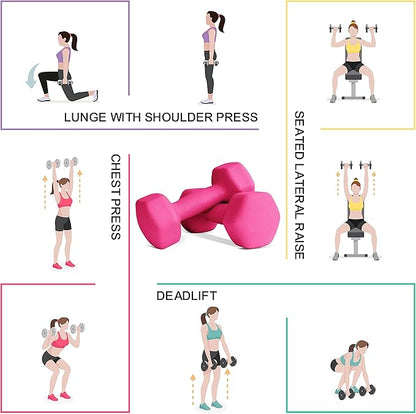 Balelinko Home Gym Equipment Workouts Strength Training Weight Loss Pilates Weights Yoga Sets Weights for Women, Men, Seniors and Youth