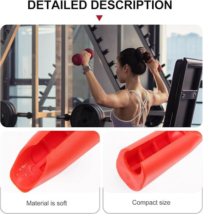 Kisangel 2 Pairs Barbell Pad Grasp Grip Barbell Fitness bar Barbell Grip Workout Accessories Blush bar Protector Makeup Lip Gloss Fat Handle Bling Accessories Curly Combo Plate Grip