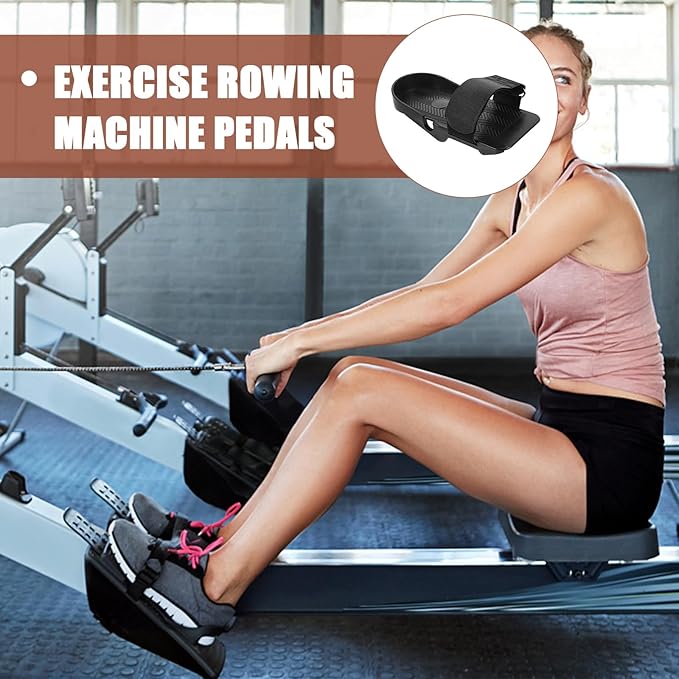 BESPORTBLE 1 Pair Rowing Machine Foot Pedals Bicycle Accessories Exercise Equipment Bike Accessories Rowing Machines for Home Rowing Machine Pedals for Indoor Fitness Equipment Plastic