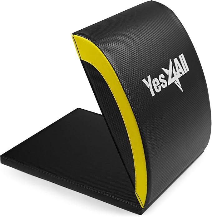 Yes4All Ab Mat Tailbone & No Tailbone, Foldable Abdominal Exercise Sit Up Support Pad for Core Training and Lower Back