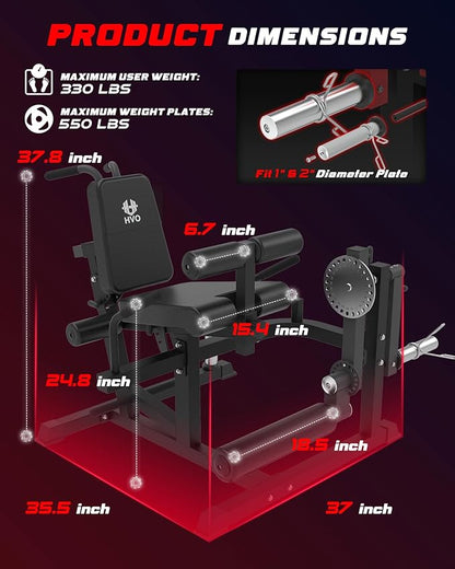 HVO Leg Extension and Curl Machine - Leg