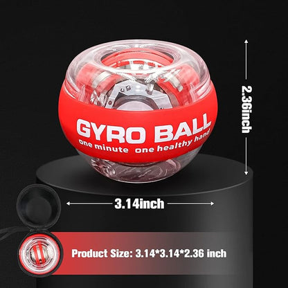 Wrist Trainer Ball Auto-Start Wrist Strengthener Gyroscopic Forearm Exerciser Gyro Ball for Strengthen Arms, Fingers, Wrist Bones and Muscles