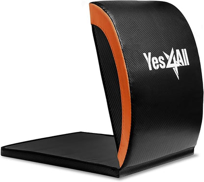 Yes4All Ab Mat Tailbone & No Tailbone, Foldable Abdominal Exercise Sit Up Support Pad for Core Training and Lower Back