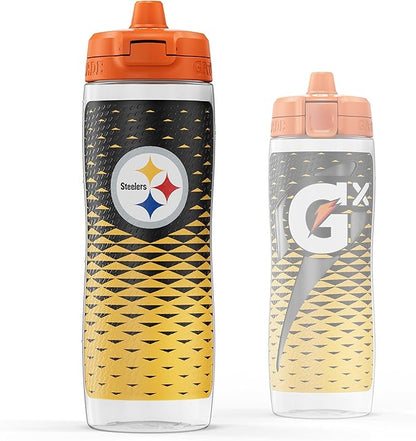 Gatorade Gx NFL Non-Slip Squeeze Bottles, 30 fl oz, Gx Hydration System