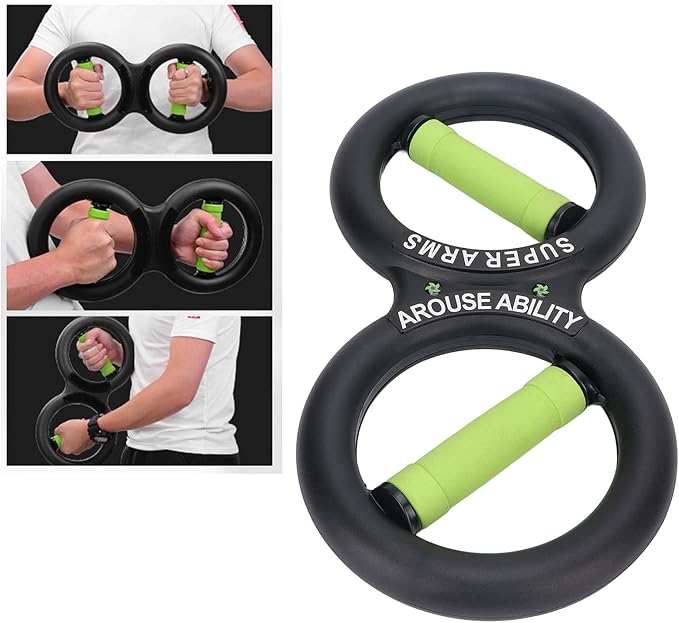 Grip Strength Trainer,ANGGREK Arm Force Exercising Tool 8 Shaped Promote Circulation Wrist Strength Trainer Fitness Equipment 10kg