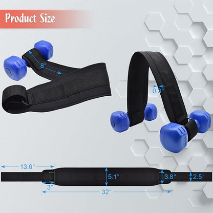 Hip Thrust Belt, Easy to Use with Dumbbells, Heavy, Kettlebells, Booty Belt for Hip Thrust, Slip-Resistant Padding for the Gym and Home Workouts