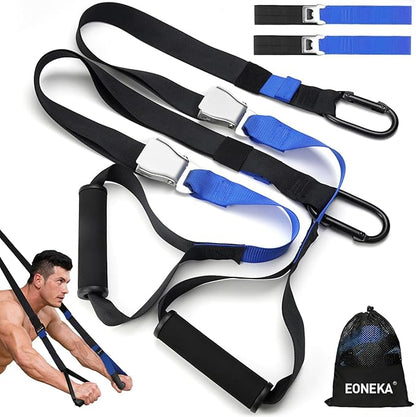 Resistance Bands Set with Handles, Eoneka Bodyweight Resistance Training Straps, Fitness Resistance Trainer Kit for Full Body Workout Indoor or Outdoor Gym