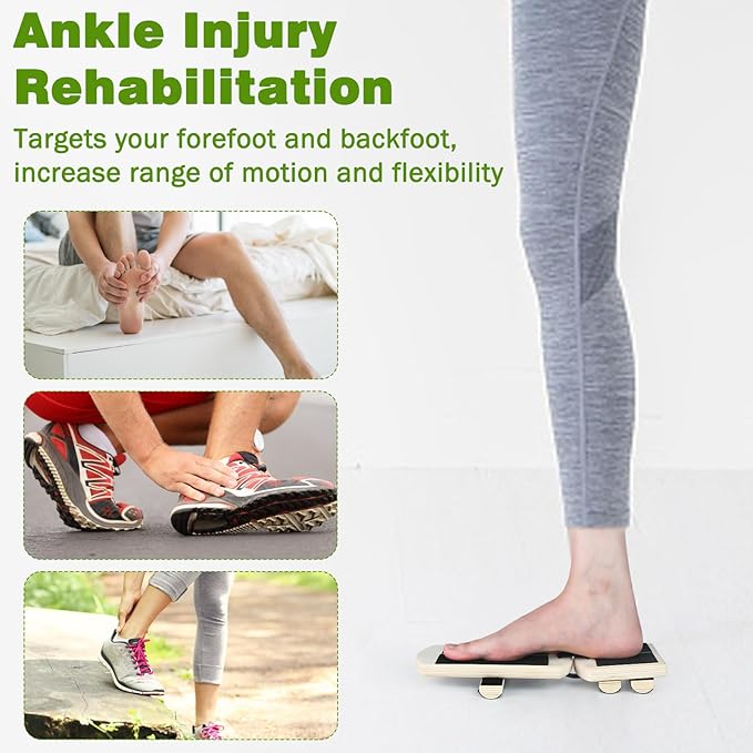 Ankle Balance Board - Foot Strengthener Balance Ankle Foot Strengthener Exerciser Single Foot Balance Board Ankle Strengthener Balance Board Foot Stretcher for Plantar Fasciitis Relief