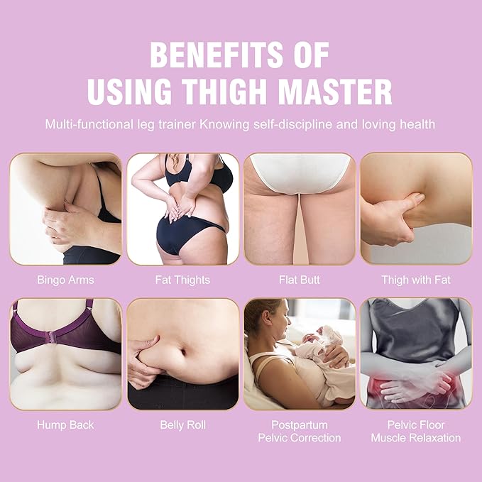 Thigh Master - Thigh Toner, Pelvic Floor Trainer, Kegel Trainer & Butt, Leg, Arm Toning Master Equipment for Home Gym Workout