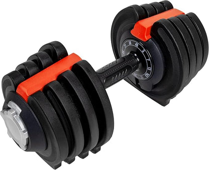 BodySport 40 Pound Adjustable Dumbbells â€“ Includes 12 3 to 40 Pounds,