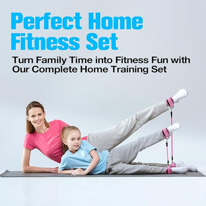 Ankle Resistance Bands with Cuffs,Exercise Bands for Working Out,Ankle Strap with 4PCS Resistance Band for Butt Lift Women,at Home Workout Equipment for Kickbacks Hip Fitness Training