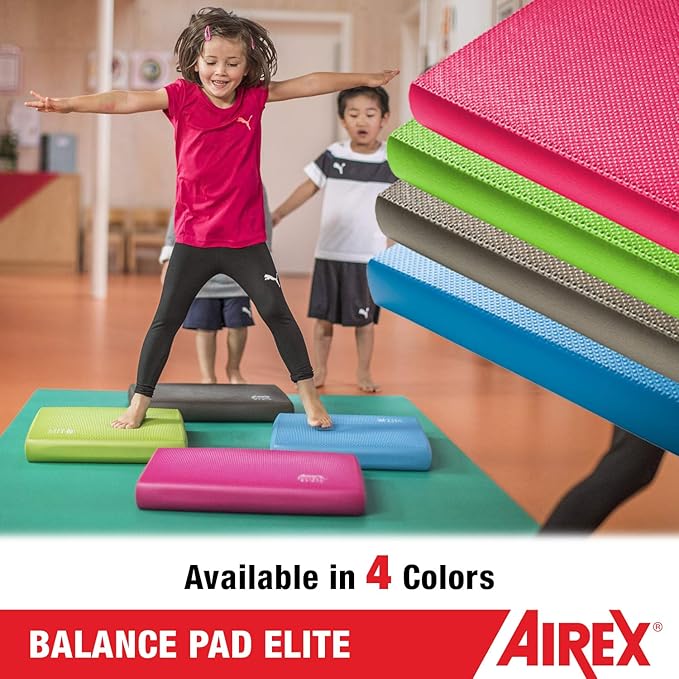 AIREX Balance Pad – Stability Trainer for Balance, Stretching, Physical Therapy, Exercise, Mobility, Rehabilitation and Core Training Non-Slip Closed Cell Foam Premium Balance Pad