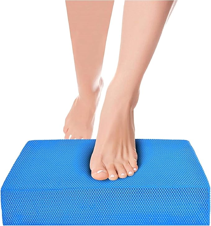 Balance Pad, Small Balance Board Foam Pads, Yoga Mat Board Physical Therapy Pads, Knee Cushioned Boards Mat for Balancing Exercises, Women Kid Fitness Training Yoga Mats, Training Pads 12X9.4X2.4 inch