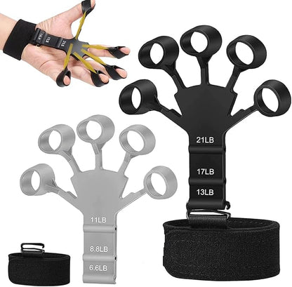 Gripster,Forearm Strengthener & Finger Strengthener,2PCS Upgraded Grip Strength Trainer,6 Resistant Level Grip Trainer,Gripster Forearm Trainer,Hand Gripper,Finger Exerciser & Hand Strengthener