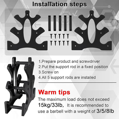 1 Pack Dumbbell Rack Stand-3 Tier Weight Rack for Dumbbells,Plastic Dumbbell Stand A Frame Triangle Small Weight Storage Shelves,Holds 1-32 LBs (Without Dumbbells)