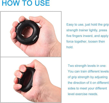 uxcell Hand Grip Strengtheners, Grip Strength Training for Stress Relieve