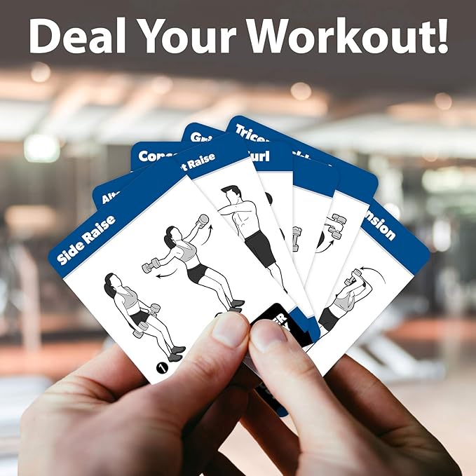 2 Pack - Bodyweight & Dumbbell Fitness Workout Cards - Over 100 Exercises