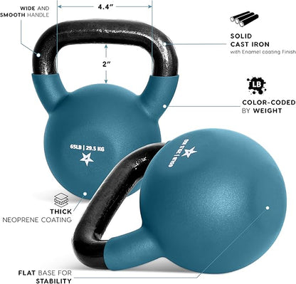 Yes4All Neoprene Coated/Adjustable Kettlebell & Kettlebell Sets - Hand Weights for Home Gym & Dumbbell Weight Set training