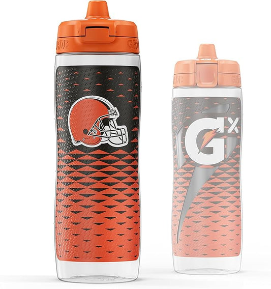 Gatorade Gx NFL Non-Slip Squeeze Bottles, 30 fl oz, Gx Hydration System