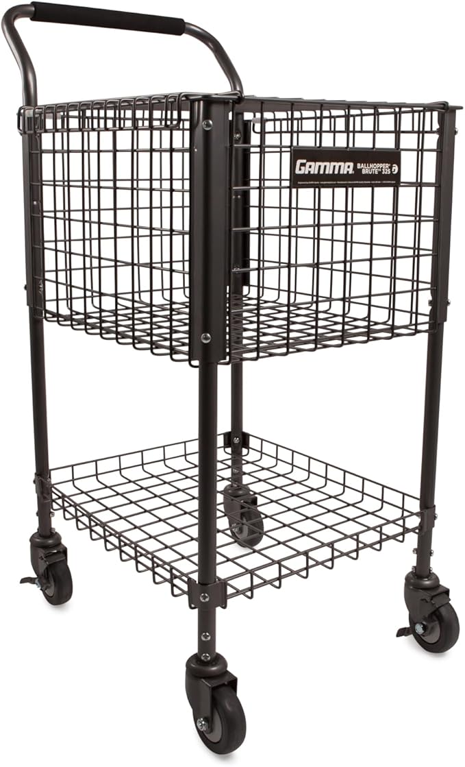 GAMMA Sports Brute 325, Holds 325 Tennis Balls, Premium Teaching Cart, Unique Sports Equipment, Large Ball Capacity, Heavy Duty, Ideal Training Accessories