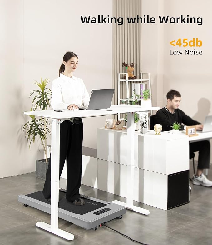 Walking Pad - Under Desk Treadmill, Treadmills for Home/Office, Portable Treadmill, Walking Pad Treadmill Under Desk with Remote Control LED Display- Ideal for Fitness Enthusiasts