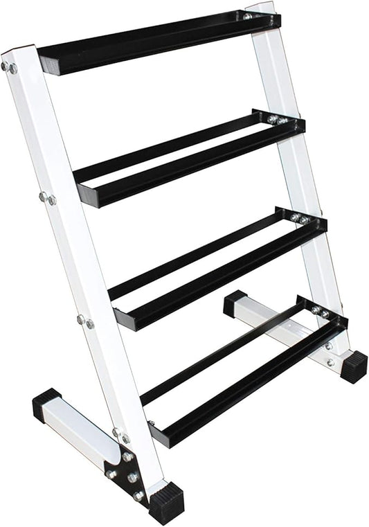 Ader Sporting Goods 4 Tier 24" Dumbbell Rack-Hold 8-9 Pair Dumbbells