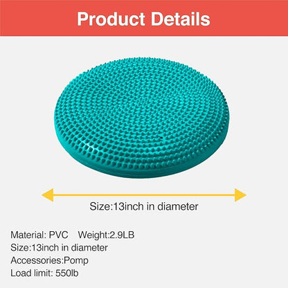 Primasole Balance disc 1 PC Comes with an air Pump Exercise Disk for Stability Workout