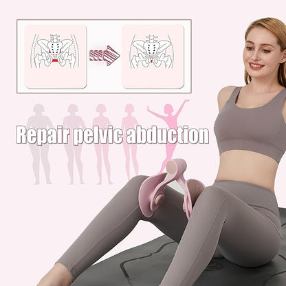 Kegel Sports Products/Female Thigh Master/Thigh Trainer/Pelvic Floor Muscle Trainer/Inner Thigh Toner/Postpartum Rehabilitation Pelvic Floor/Family Fitness Sports Equipment (Pink)