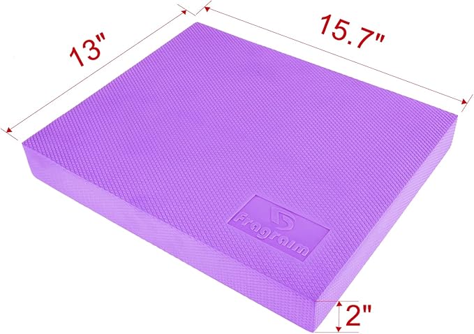 Balance Pad, Non-Slip Foam Mat & Ankles Knee Pad Cushion for Physical Therapy, Rehabilitation, Core Balance and Strength Stability Training, Yoga & Fitness, 15.7 x 13 x 2 Inch