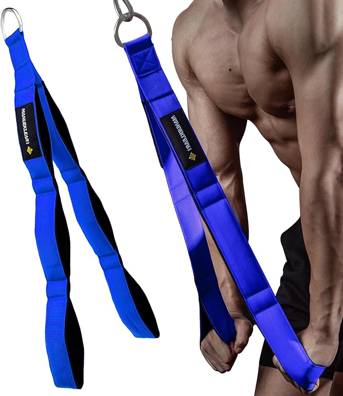 MANUEKLEAR Tricep Rope Cable Attachment Handles, Greater Range of Motion, Tricep Pull Down Rope for Push Downs, Crunches, Facepulls for Professional Gym