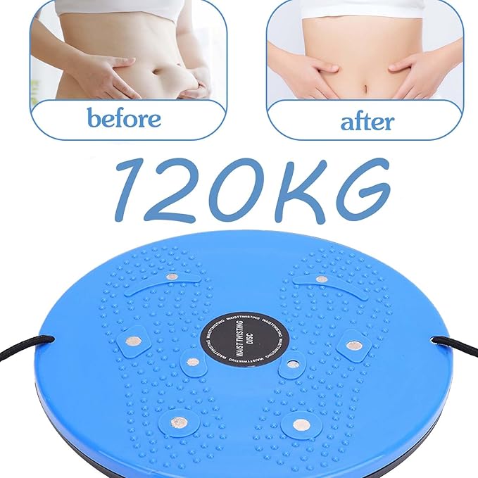 Ab Waist Twisting Disc, Twist Board for Exercise, Adjustable Waist Trainer Balance Disc with Handles, Slimming Twister Board with Massage Foot