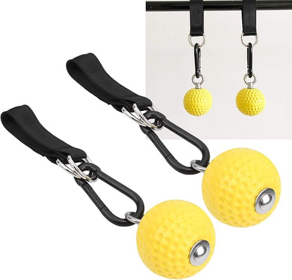 Health Gear Pull Up Grips Ball Grip Strength Trainer, Climbing Grip Strength Training Pull Up Grips Handles, Cable Machine Attachments, Pull Down Attachment for Hand Wrist Finger