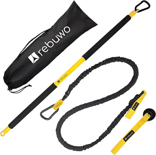 Rebuwo Trainer Kit Fitness Stick Gymstick Gym Stick Fitness Rope,Rip Trainer Resistance Cord, Cardio Exercise, Rip Stick, Rip Trainer Kit, Rip Strength Trainer,Swing Trainer for Baseball and Softball